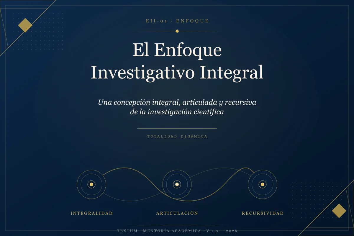 El Enfoque Investigativo Integral: una concepción integral, articulada y recursiva de la investigación científica