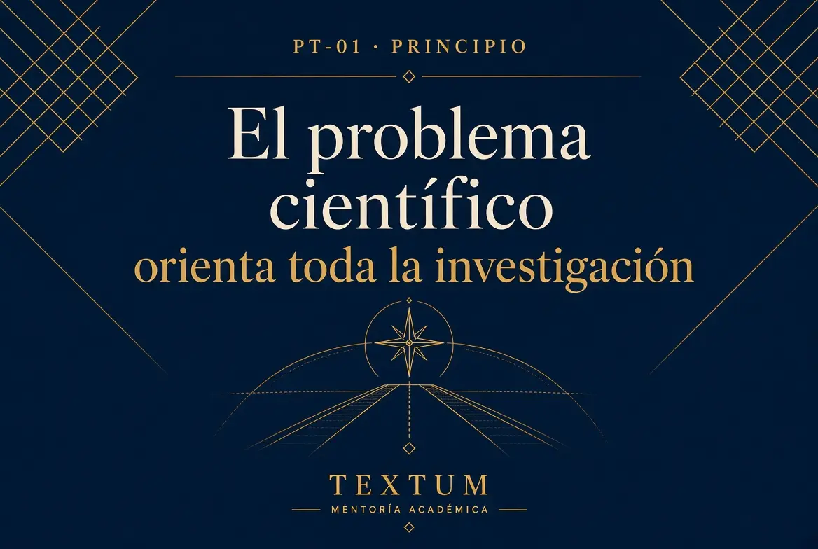 PT-01. The scientific problem guides the entire research